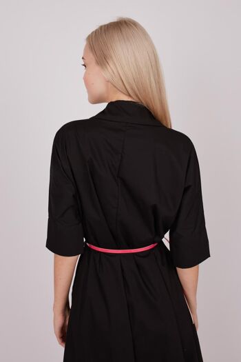 Robe en popeline avec ceinture 1 4