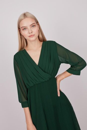 Robe longue micro plissée 2 2