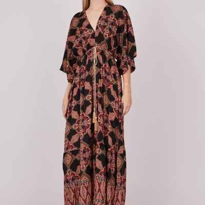 Printed lace dress