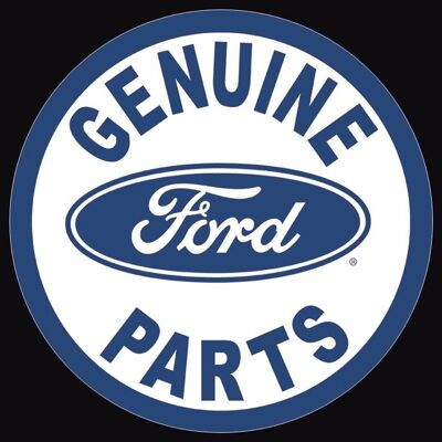 Placa de metal de piezas originales de Ford
