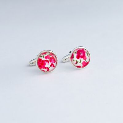 Boutons de manchette liberty Phoebe rose