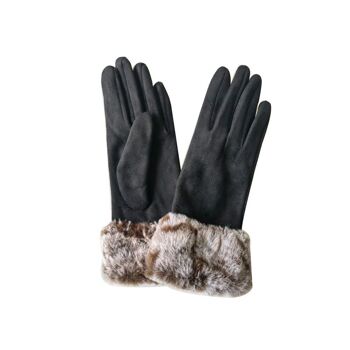 Gants à revers en fausse fourrure Sig 11