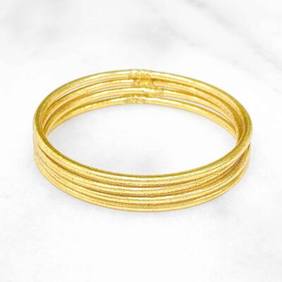 Certified Buddhist bracelet made in Thailand - Fine model - GOLD