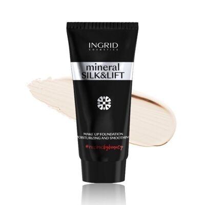 Fond de teint mineral - Silk & Lift - 30 ml - Ingrid Cosmetics - 5 Teintes - 28