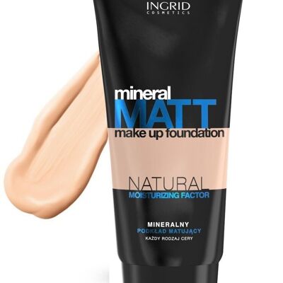 Base de maquillaje ideal mate (tubo de plástico) Ingrid Cosmetics - I MAKE UP FOUNDATION IDEAL MATT TUBA 301