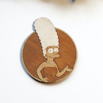 Lot de 6 sous-verres en bois Les Simpson - Cadeau de pendaison de crémaillère 8