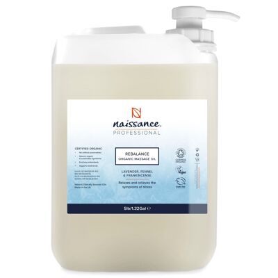 Recambio de Aceite de Masaje Orgánico Rebalance (5L)