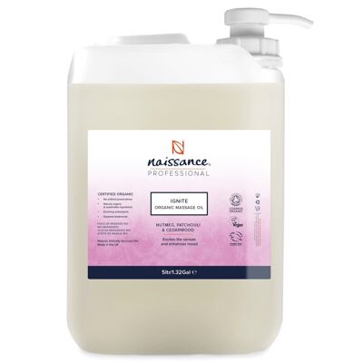 Ricarica olio da massaggio biologico Ignite (5L)