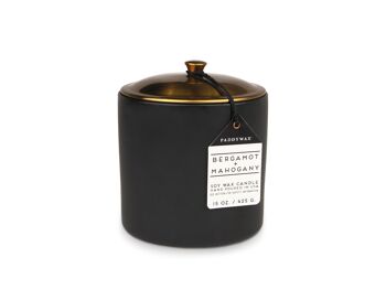Bougie parfumée Paddywax Hygge - Large - Bergamote Acajou