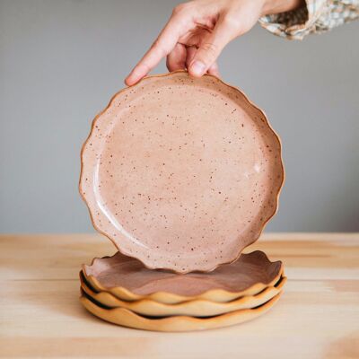 Einzigartige Küchenteller aus Steingut-Keramik