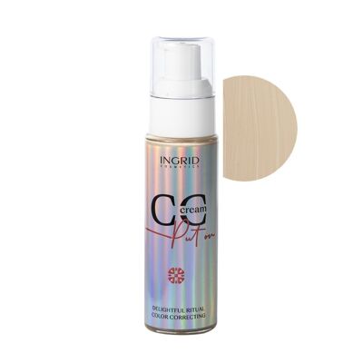 CC Crème Vegan Ingrid Cosmetics - 3 tonos - 30 ml - I CREAM CC 01 - PORCELANA