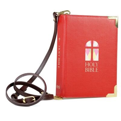 Pochette a tracolla per borsetta con libro della Sacra Bibbia