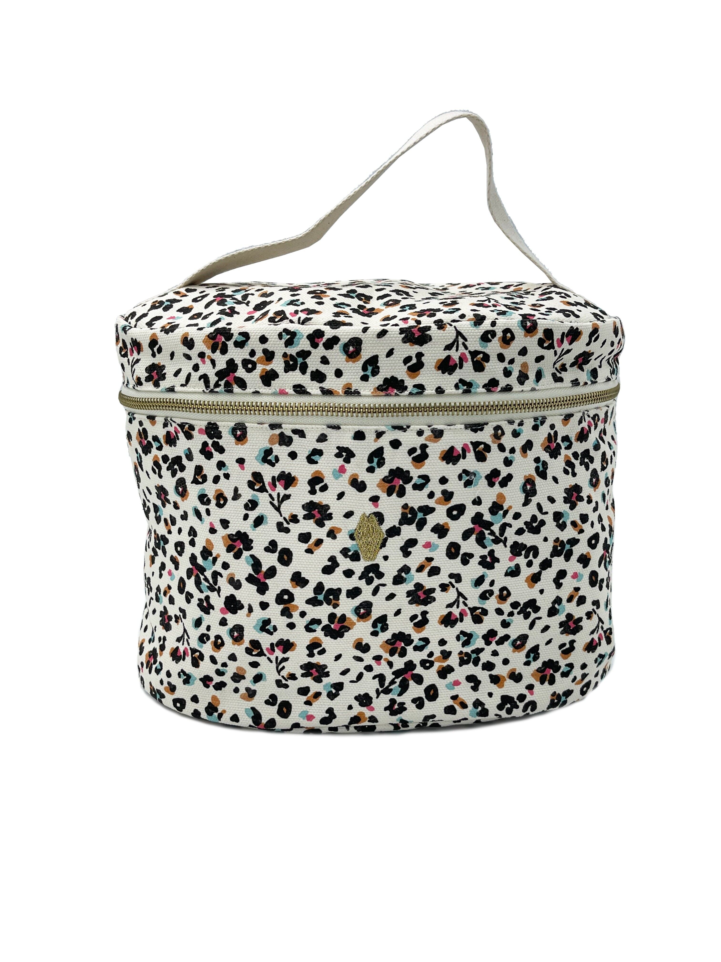 Trousse De Toilette Tender Love + Carry – Motif Léopard Marron, Zip, PVC