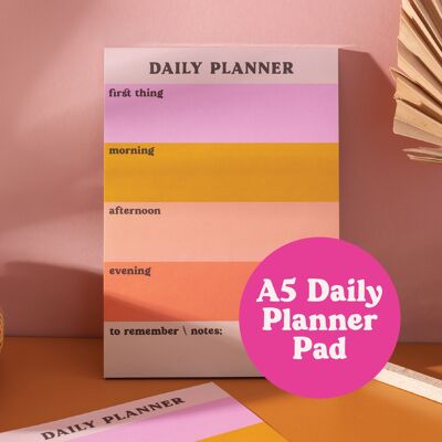 Daily Planner Pad | Pastel Colour Block Notepad