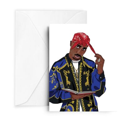 Tupac-Grußkarte