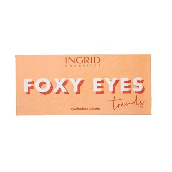 Palette d'ombres à paupière vegan 10 teintes - Foxy - 12 gr - Ingrid Cosmetics 2