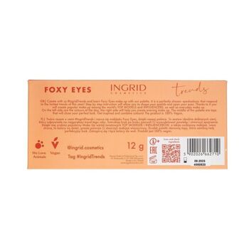 Palette d'ombres à paupière vegan 10 teintes - Foxy - 12 gr - Ingrid Cosmetics 3