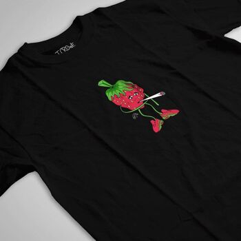 T-shirt aux fraises fumées 2