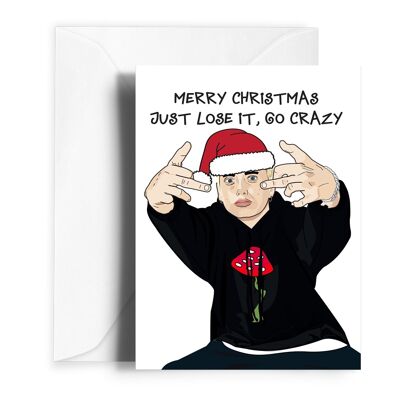 Cartolina di Natale ombreggiata sottile