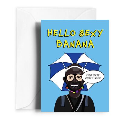 Sexy Banana Valentines Card