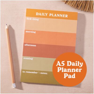 Daily Planner Pad | Muted Colour Block Notepad