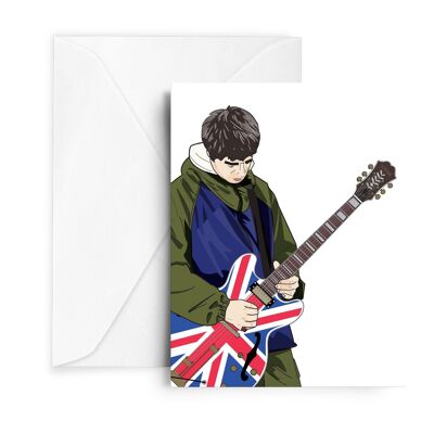 Noel Gallagher Oasis Greetings Card
