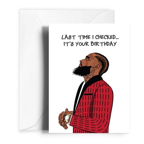 Nipsey Hussle Greetings Card