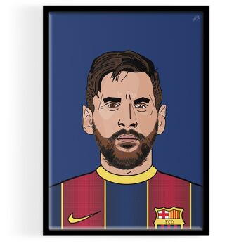 Lionel Messi Portrait ART PRINT 1