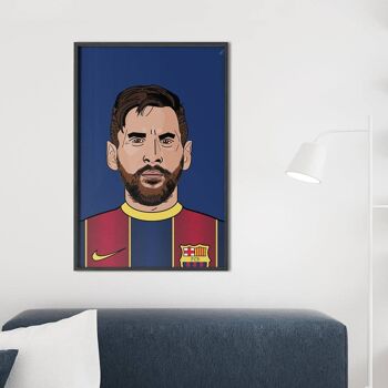 Lionel Messi Portrait ART PRINT 3