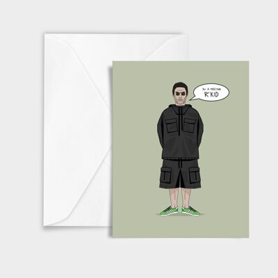 Liam Gallagher Greetings Card