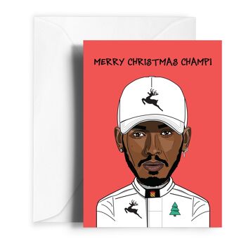 Carte de Noël Lewis Hamilton