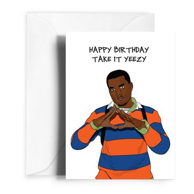 Kanye West Greetings Card