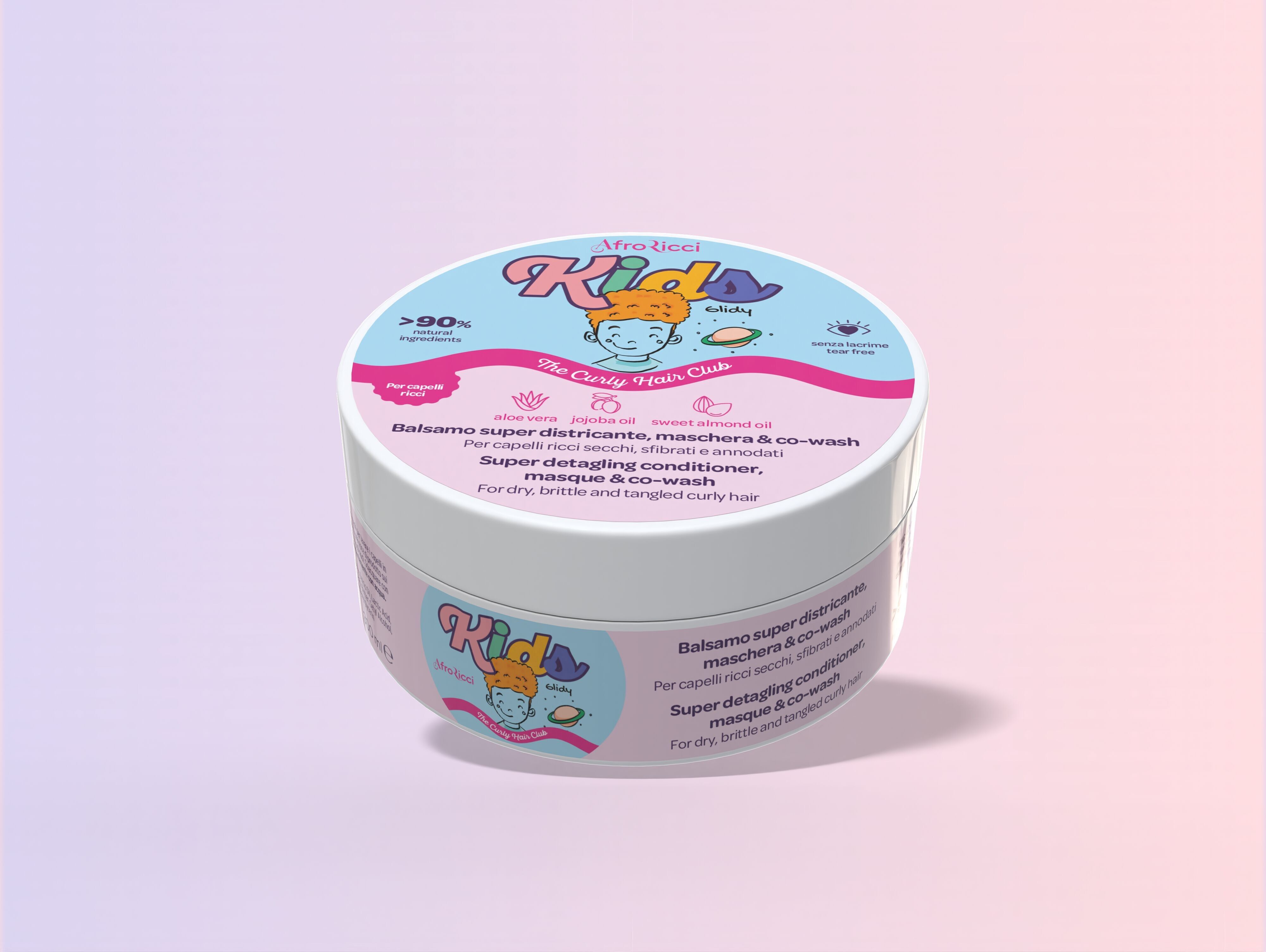 AfroRicci Kids Super Detangling Conditioner, Mask & Co-Wash für trockenes, geschädigtes und verfilztes Haar, 300 ml