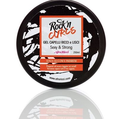 Gel Rock 'n' Curls para cabello rizado y liso - Sexy & Strong 250 ml