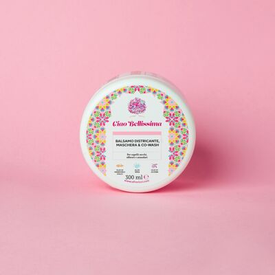 Ciao Bellissima Acondicionador Desenredante, Mascarilla Y Co-Lavado Para Cabello Seco, Dañado Y Enredado 300 ml