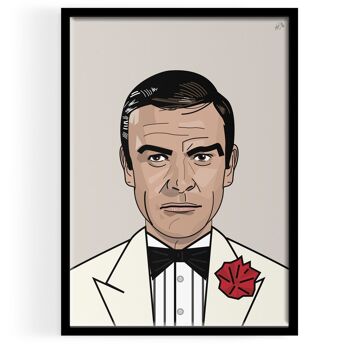 James Bond Portrait ART PRINT 1