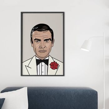 James Bond Portrait ART PRINT 3