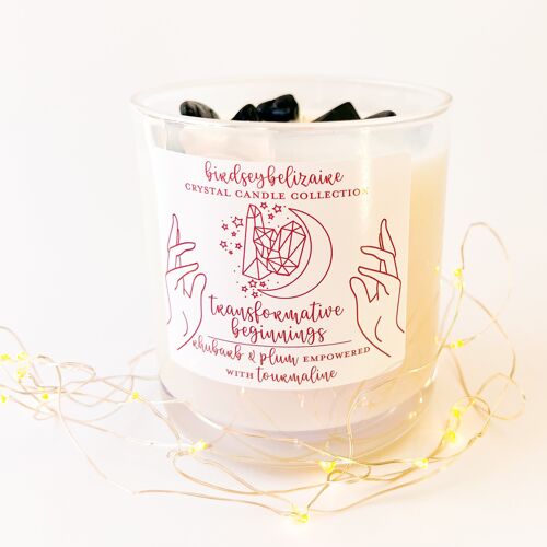 Transformative Beginnings - Crystal Candle