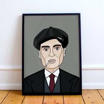 Inspiré par Tommy Shelby Portrait ART PRINT 2