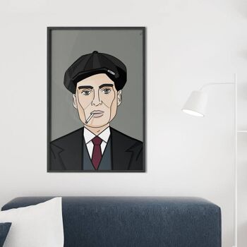 Inspiré par Tommy Shelby Portrait ART PRINT 3