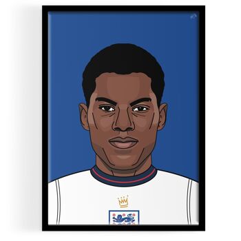 Inspiré par Rashford Portrait ART PRINT 1