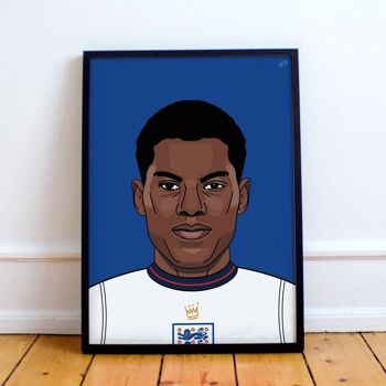 Inspiré par Rashford Portrait ART PRINT 2