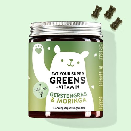 Eat Your Super Greens +Vitamin, Gerstengras & Moringa