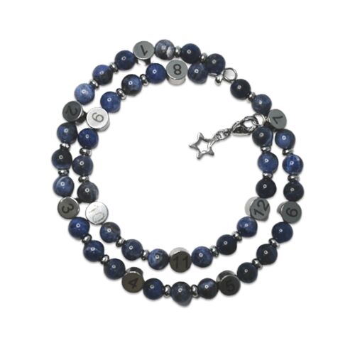 Bracelet d'allaitement pierre naturelle - Sodalite