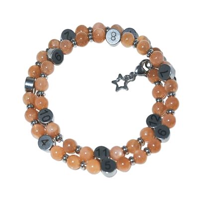 Natural stone nursing bracelet - Sunstone