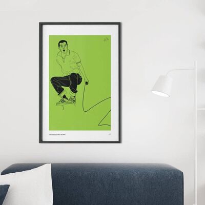 Ispirato da Mike Skinner A2 Poster Print