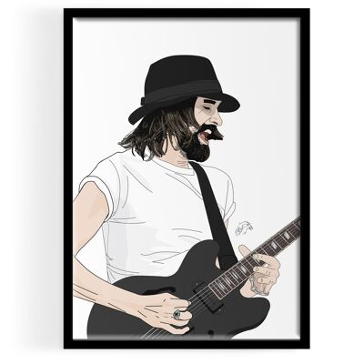 Inspiré par KASABIAN INSPIRED WALL ART - SERGE