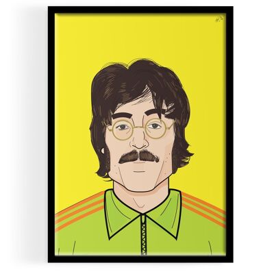 Inspiriert von John Lennon Portrait KUNSTDRUCK