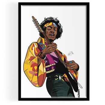 Inspiré par Jimi Hendrix Art 1