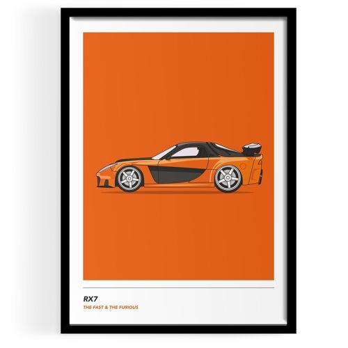Inspired By Hans RX7 Wall Art